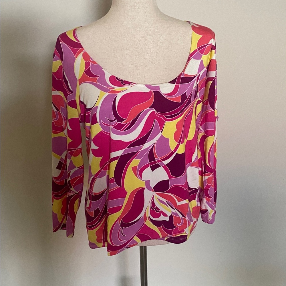 NWOT Boston Proper size Large 3/4 sleeve Lycra top